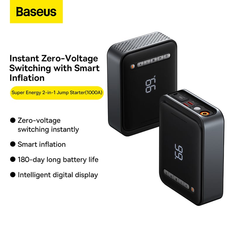 Alternative view of Bơm Lốp Kiêm Kích Nổ Xe Hơi Baseus CH003 Super Energy 2 IN 1