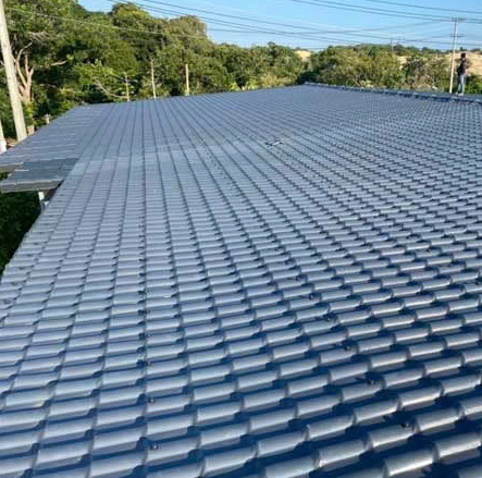 Alternative view of ASA PVC roof sheet (Spanish style)