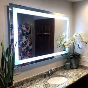 Gương soi led trắng