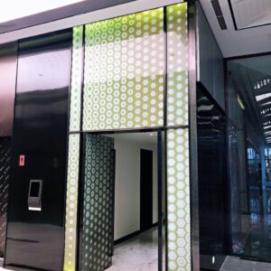Cửa cường lực hoa văn