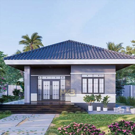 kiểu nhà mái nhật 1 tầng