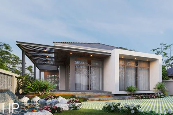 kiểu nhà mái nhật đẹp