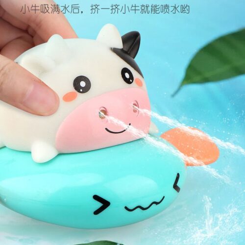 Tên bò sữa trèo thuyền-đồ chơi nhà tắm - đồ chơi trẻ em