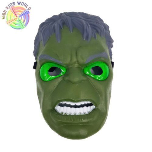 Mặt nạ người khổng lồ xanh HULK có đèn, đồ chơi trẻ em lứa tuổi 3+ mặt nạ hóa trang, halloween, trang phục cosplay HZ09