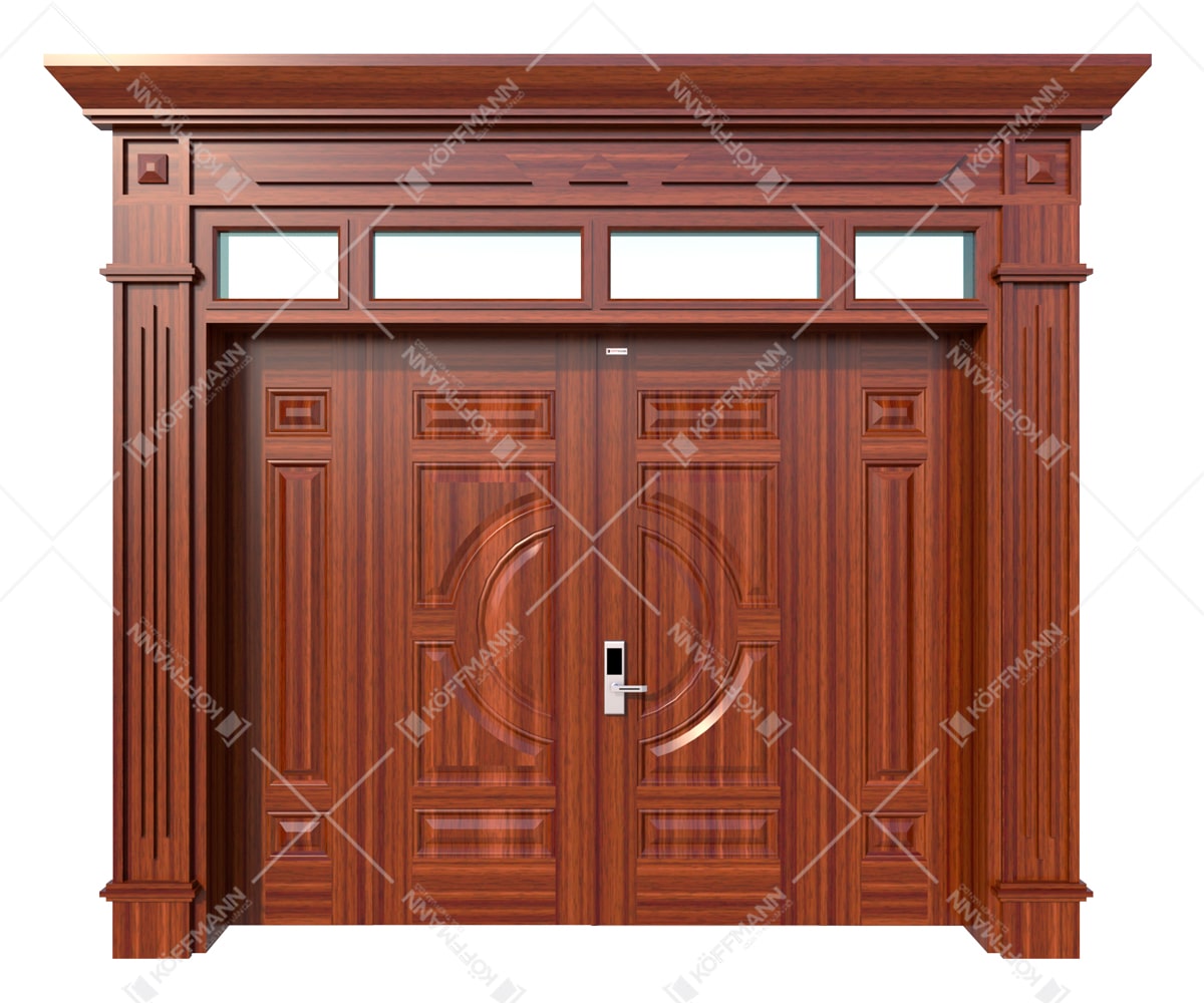 Cửa thép vân gỗ Luxury KL-41.01.03-4TK 3 KL 41.01.03A 4TK min