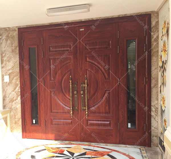 cửa thép vân gỗ 4 cánh KG-41.01.K-2TK 