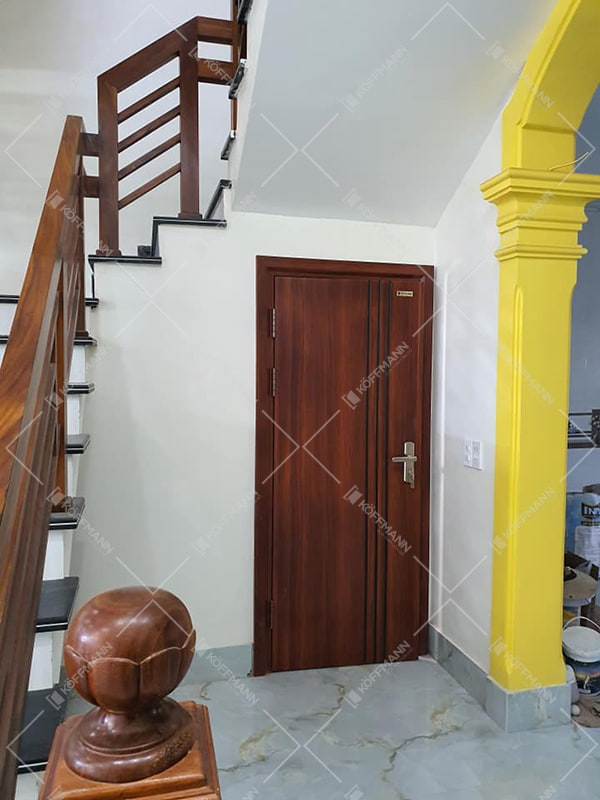 Cửa thép vân gỗ KG-1.08 8 cửa thép vân gỗ 1 cánh KG-1.08 đẹp
