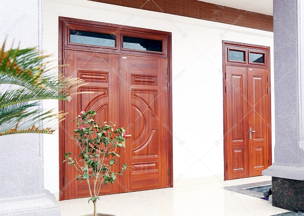cửa thép vân gỗ KG-22.01-1TK màu nâu