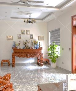 công trình cửa thép vân gỗ 4 cánh KG-41.01.K-2TK 