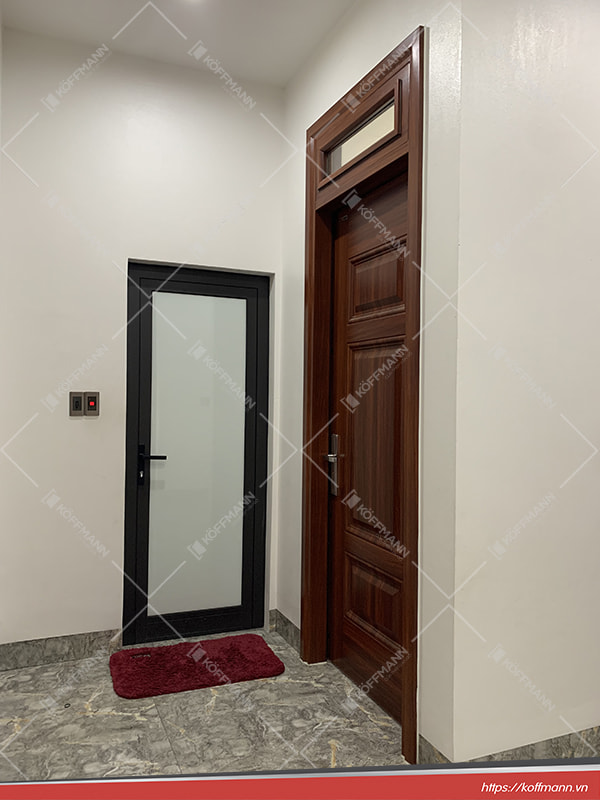 mẫu cửa thép vân gỗ 1 cánh KG-1.03-1TK
