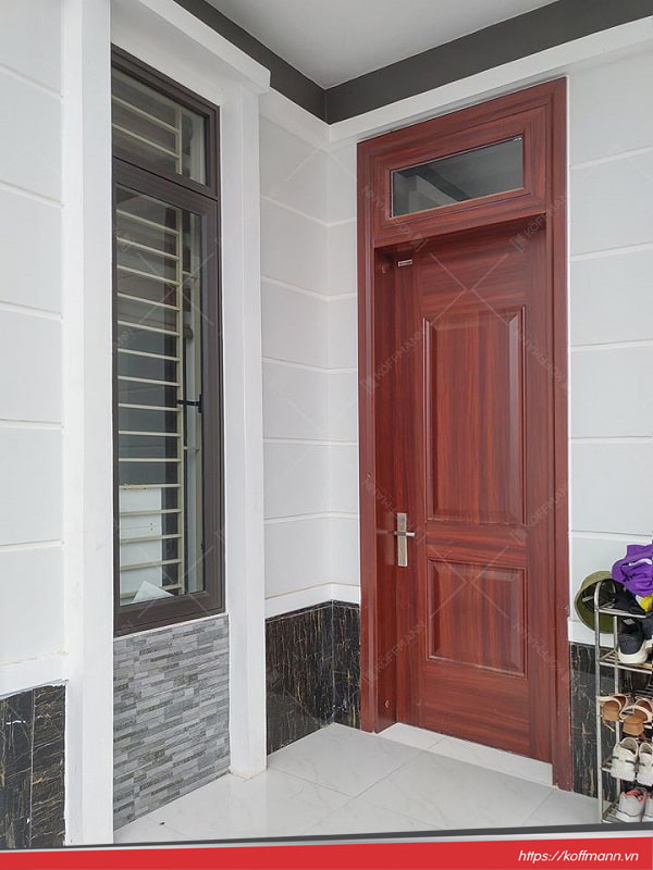  cửa thép vân gỗ 1 cánh KG-1.06-1TK công trình
