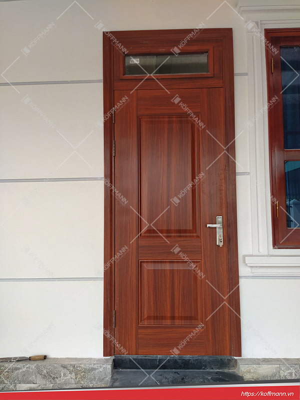  cửa thép vân gỗ 1 cánh KG-1.06-1TK công trình thực tế
