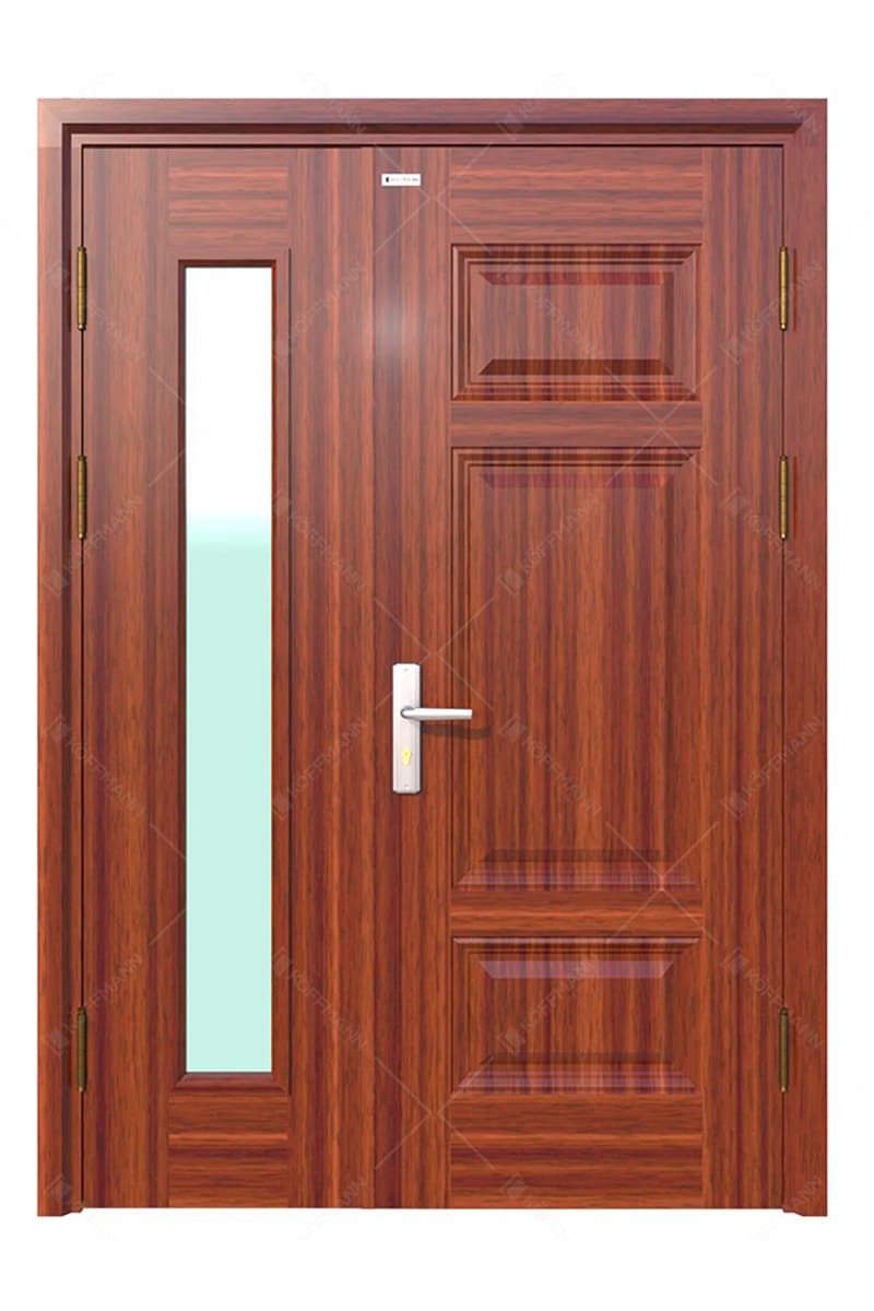 Cửa thép vân gỗ KG-21.03.K 3 cua thep van go kg 21.03.K dep