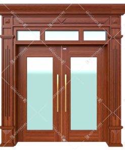 Cửa thép vân gỗ Luxury KLT-1VK