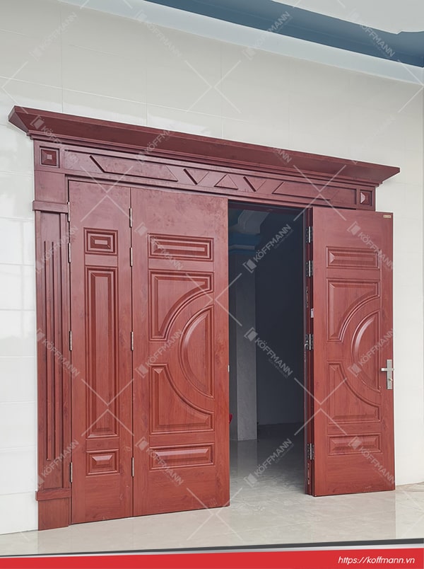 Cửa thép vân gỗ Luxury KL-41.01.03-4TK 16 công trình sử dụng cửa thép vân gỗ Luxury KL-41.01.03-4TK