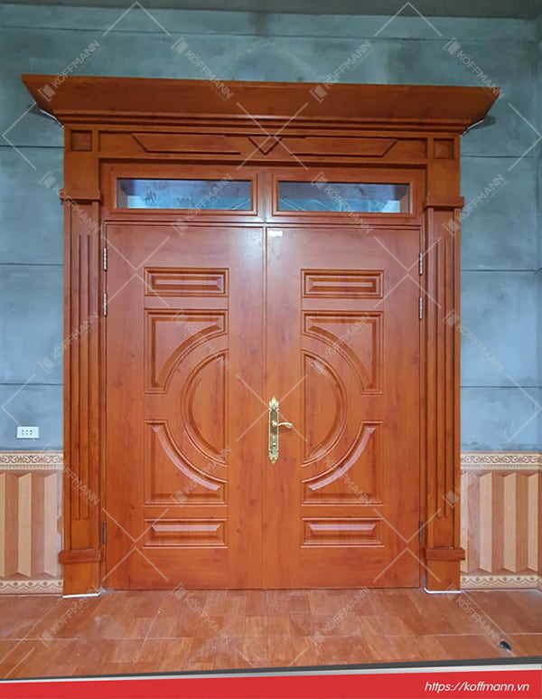 Cửa thép vân gỗ Luxury KL-22.01-2TK 6 cửa thép vân gỗ Luxury KL-22.01-2TK