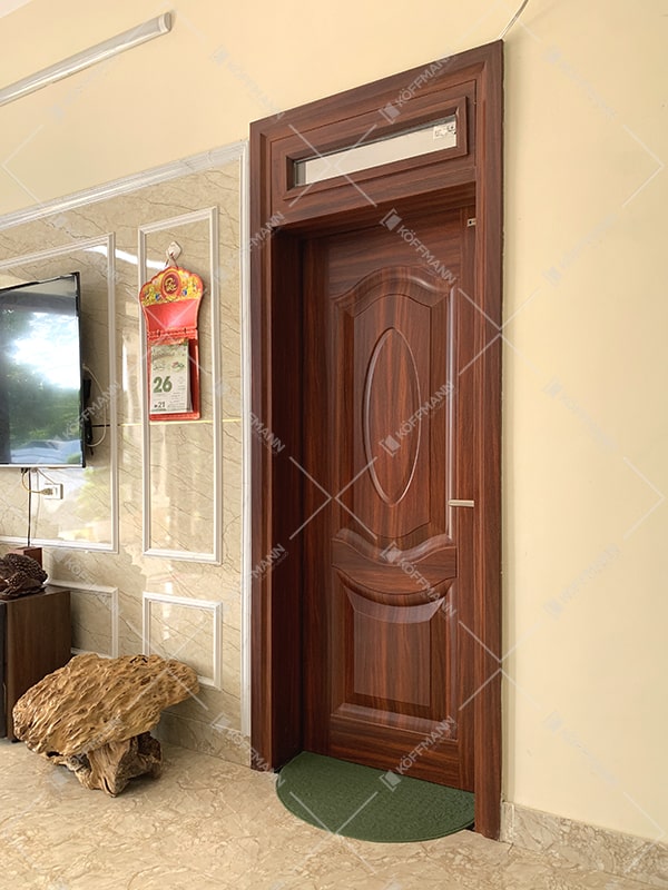 Cửa thép vân gỗ KG-1.07-1TK 5 Sản phẩm cửa thép vân gỗ 1 cánh KG-1.07-TK