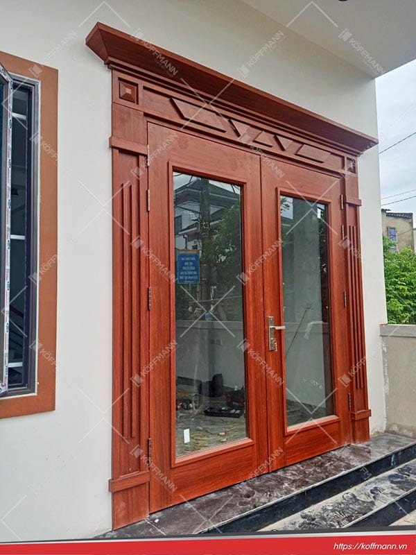 Cửa thép vân gỗ Luxury KLT 5 Mẫu Cửa thép vân gỗ Luxury KLT