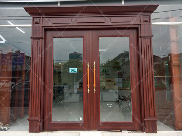 Cửa thép vân gỗ Luxury KLT 4 Mẫu Cửa thép vân gỗ Luxury KLT đẹp