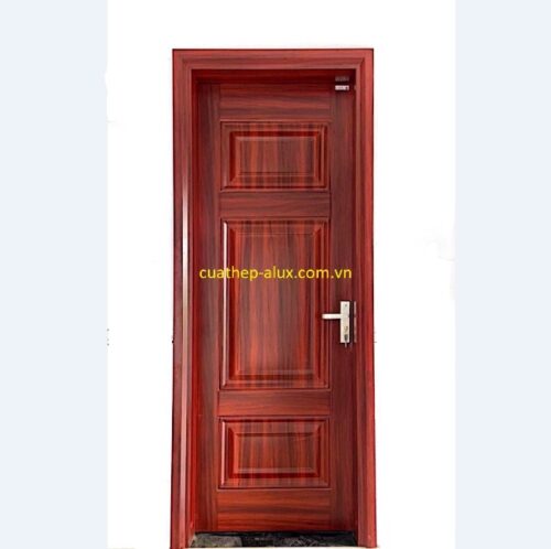 Cửa thép vân gỗ 1 cánh H5