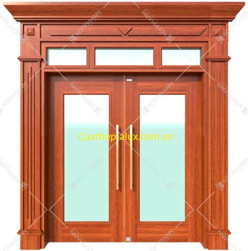 Cửa thép vân gỗ Luxury KLT-1VK