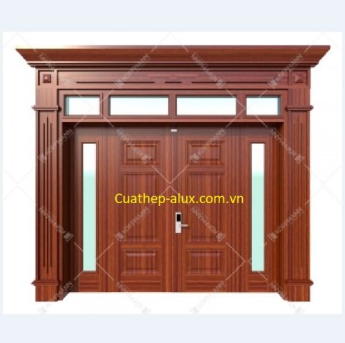 Cửa thép vân gỗ Luxury KL-42.03.K-4TK