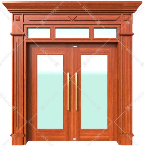 Cửa thép vân gỗ Luxury KLT-1VK