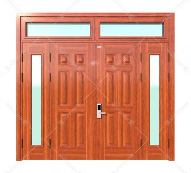 Cửa thép vân gỗ KG.41.04.K - 2TK