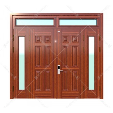 Cửa thép vân gỗ KG-41.04.K-2TK