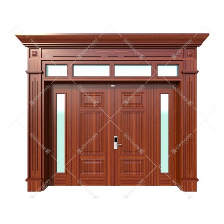 Cửa thép vân gỗ KL-41.03.K-4TK