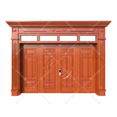 Cửa thép vân gỗ Luxury KL-41.01.03-4TK