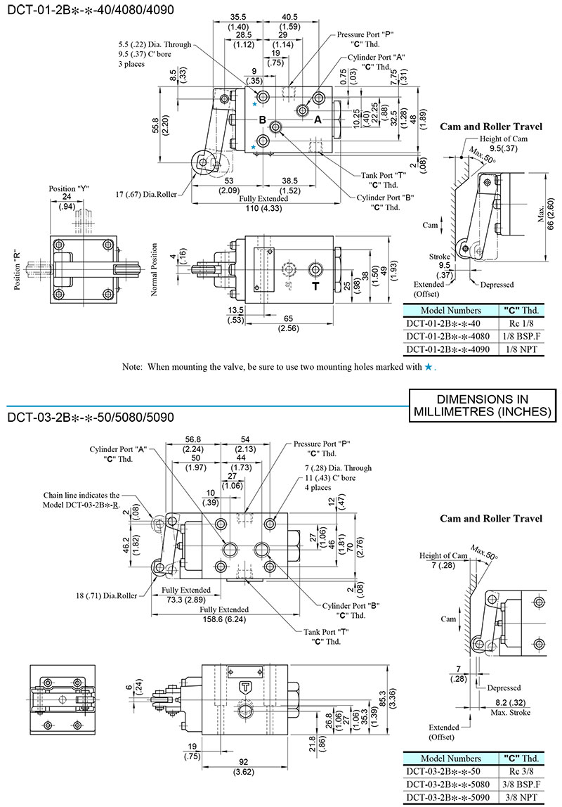 bản vẽ kích thước yuci yuken dct 01 03 bản vẽ kích thước yuci yuken dct 01 03