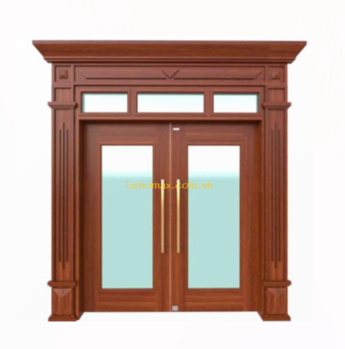 Cửa thép vân gỗ Luxury KLT-2VK