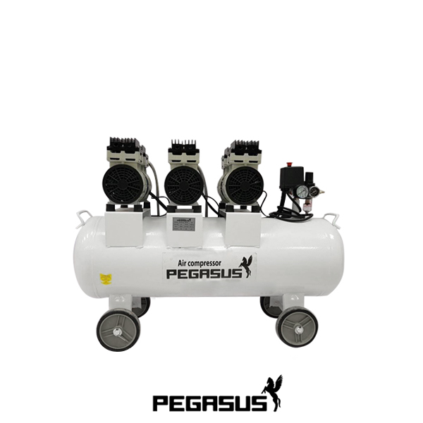 Máy nén khí Pegasus không dầu TM-OF750*3-180L 1 MAY NEN KHI KHONG DAUGIAM AM PEGASUS TM OF750x3 180L