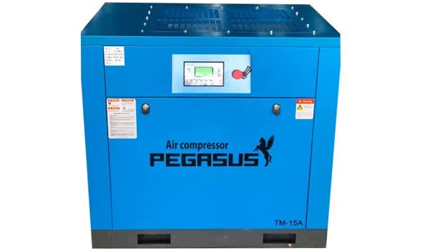 Máy nén khí trục vít Pegasus TMPM-10HP 1 may nen khi truc vit bien tan pegasus tmbt20a nd