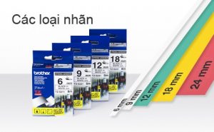 Băng mực Brother - Có nhiều màu sắc và kích cỡ