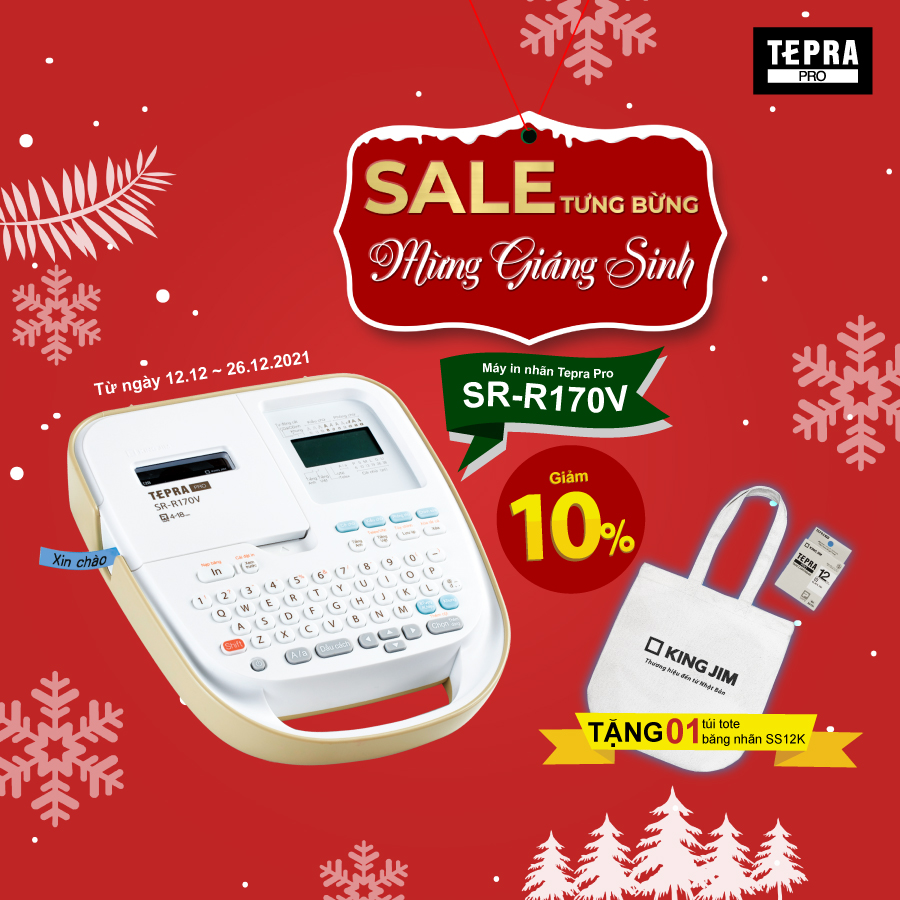 Máy in nhãn Tepra SR-R170V Máy in nhãn Tepra SR-R170V