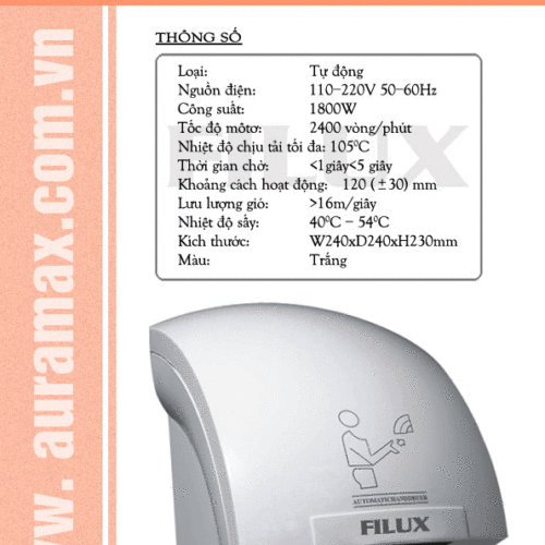 Máy sấy tay Filux Y1003