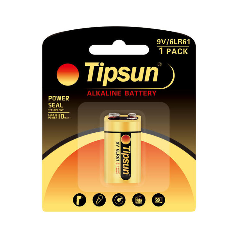 Pin 9V Alkaline 9v chính hãng Tipsun