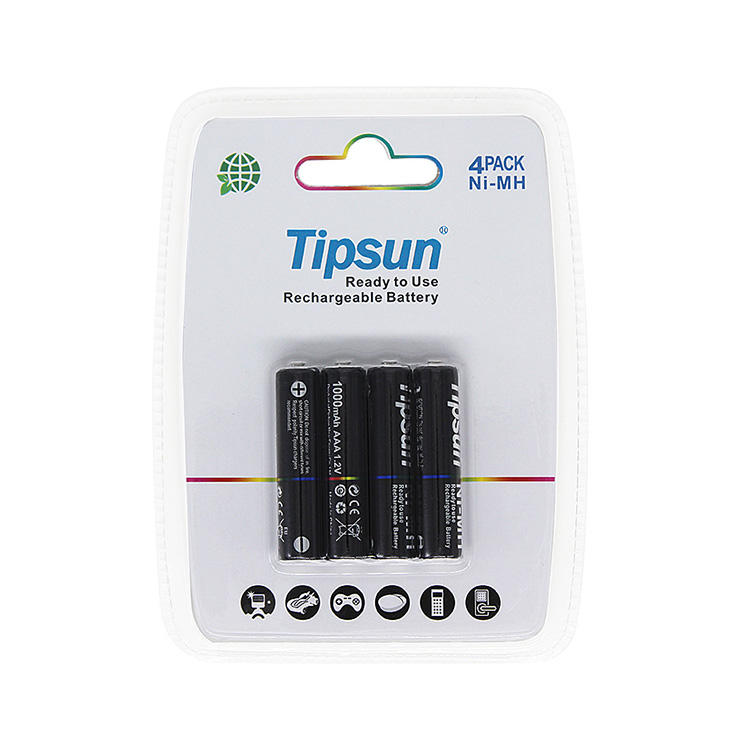 Pin sạc AAA Ni-MH 1.2v 1000mAh Tipsun