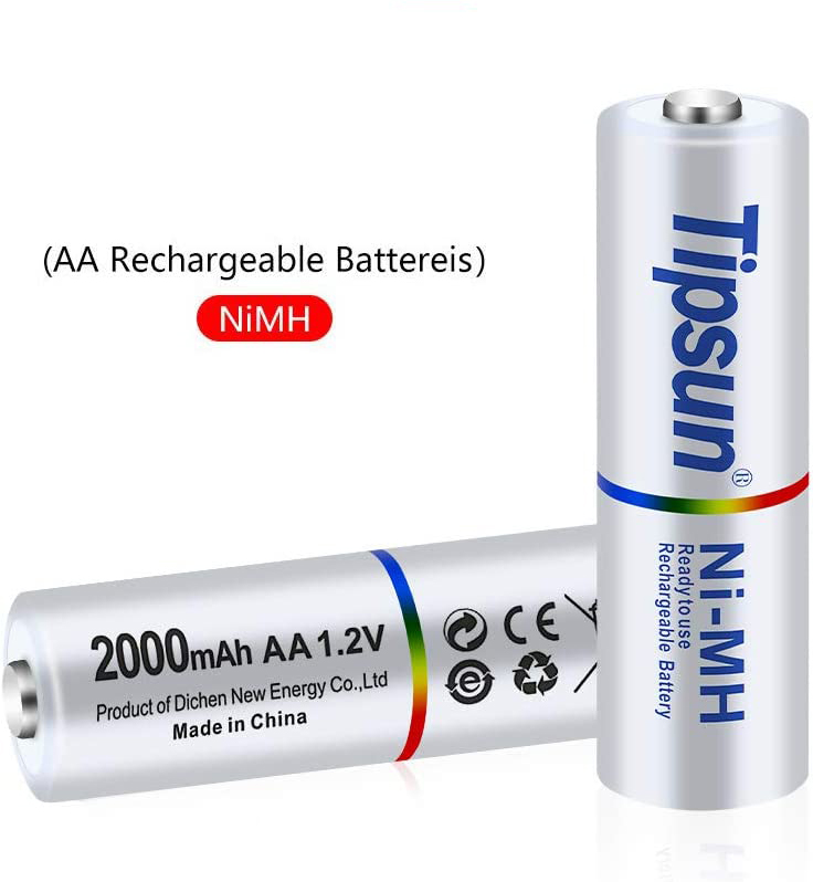 Pin sạc AA Ni-MH 1.2v 2000mAh Tipsun Pin sạc AA Ni-MH 1.2v 2000mAh Tipsun - Ảnh 2
