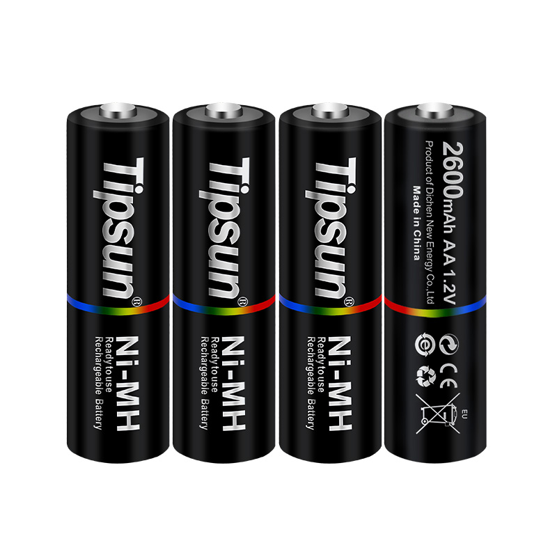 Pin sạc AA Ni-MH 1.2v 2600mAh Tipsun Pin sạc AA Ni-MH 1.2v 2600mAh Tipsun - Ảnh 2
