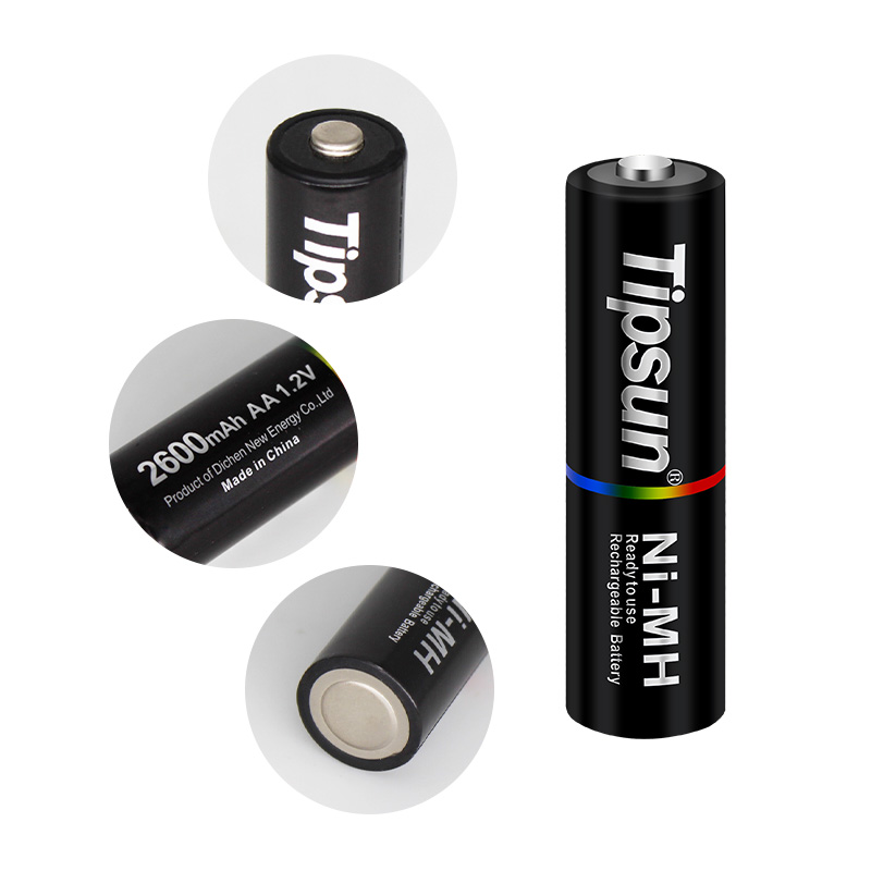 Pin sạc AA Ni-MH 1.2v 2600mAh Tipsun Pin sạc AA Ni-MH 1.2v 2600mAh Tipsun - Ảnh 4
