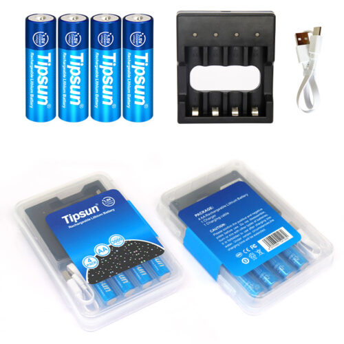 Bộ pin sạc AA Li-ion 1.5v 3000mAh Tipsun