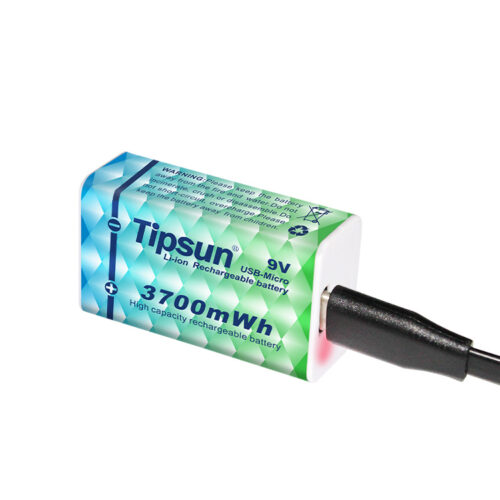 Bộ pin sạc Li-ion type-C 9v 3700mWh Tipsun ˜ 4