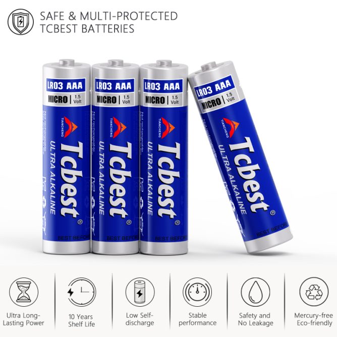 Pin Alkaline AAA LR03 TCBest 1.5V Pin Alkaline AAA LR03 TCBest 1.5V