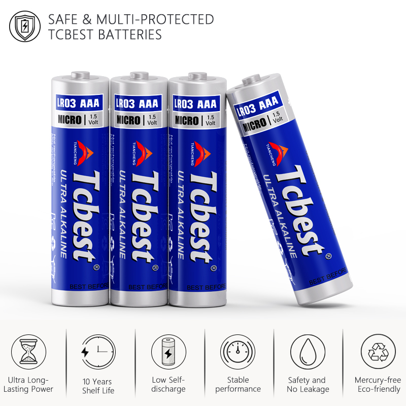 Pin Alkaline AAA LR03 TCBest 1.5V Pin Alkaline AAA LR03 TCBest 1.5V