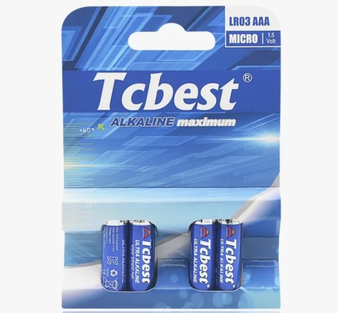 Pin Alkaline AAA LR03 TCBest 1.5V lr03 aaa 1