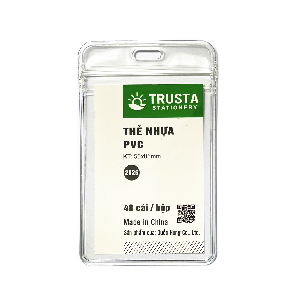 Thẻ nhựa PVC Trusta (55x85mm) Thẻ nhựa PVC Trusta (55x85mm)