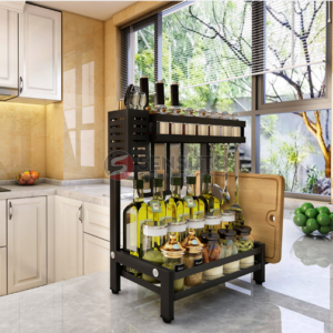 Kệ  gia vị inox không rỉ 2 tầng